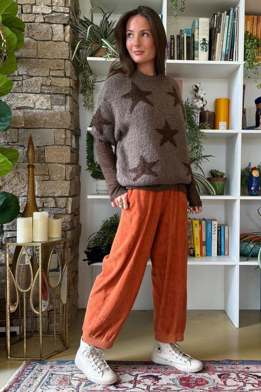 Big Softie Star Short Sleeve Knit Earth